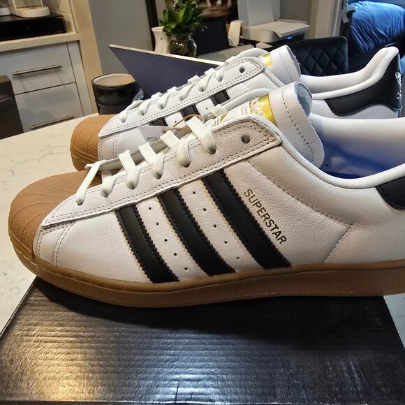adidas gazelle silver green womens Adidas Superstar 80's 'Blondey' Shoes - White / Core Black / Gum